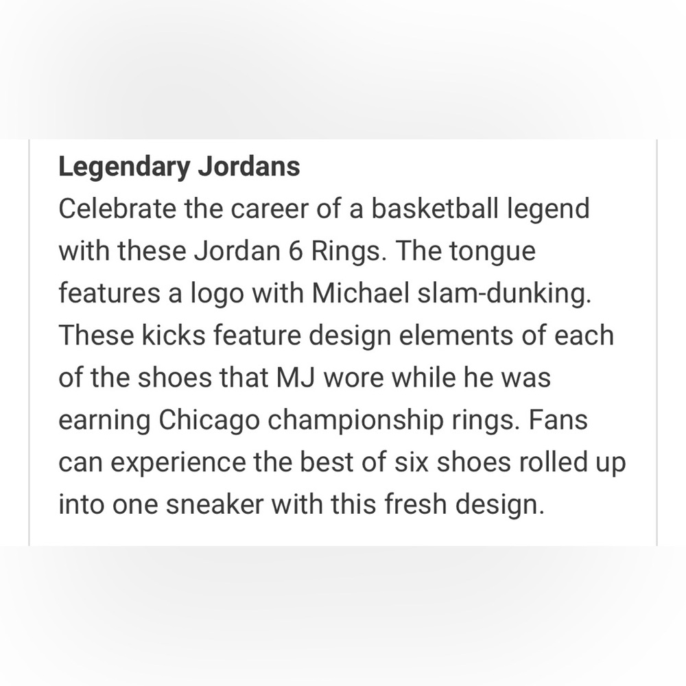 Jordan 6 Rings - Picture 14 of 14